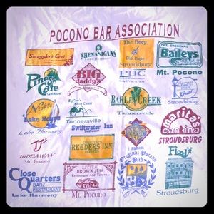VINTAGE POCONO BAR ASSOCIATION SHIRT 1970s